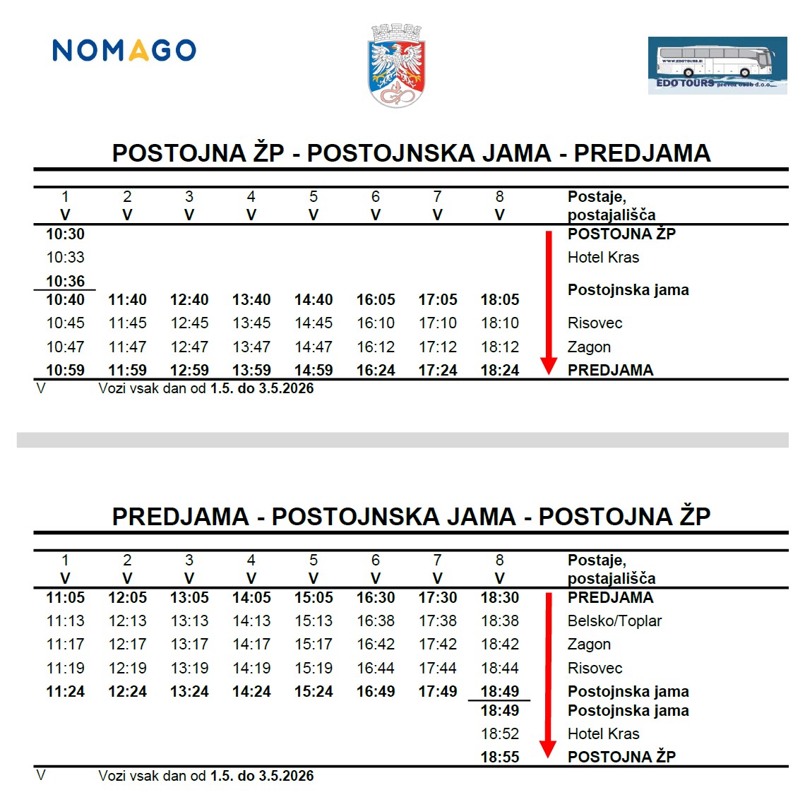 shuttle - prvi maj